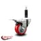 Service Caster 3'' Red Poly Swivel 1'' Expanding Stem Caster Total Lock Brake SCC-EXTTL20S314-PPUB-RED-1 - alternate 3